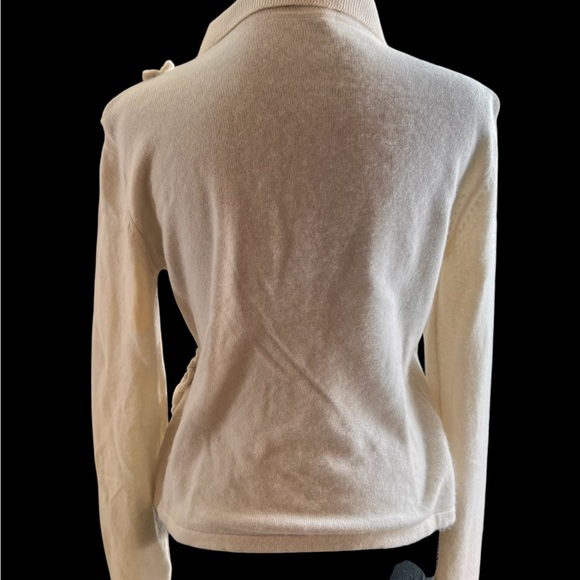 Don Rakow Vintage Ruffled Cashmere Cardigan - Picture 4 of 7